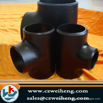 CE Double wall stainless steel 45 degree pipe tee